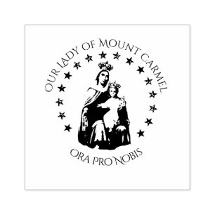 Carimbo De Borracha Nossa senhora de Monte Carmelo w Scapular
