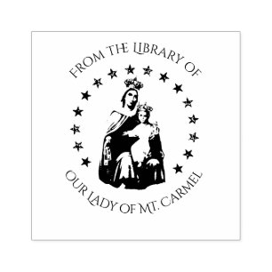 Carimbo De Borracha Nossa senhora de Monte Carmelo w Scapular
