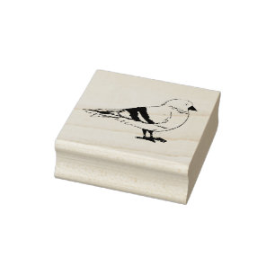 Carimbo De Borracha Nova Iorque NYC Pigeon Suja Bird Seagull Animal