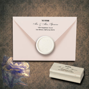 Carimbo De Borracha O futuro Sr. e Sra. Victorian Wedding
