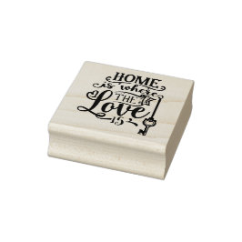 Carimbo De Borracha O Lar É Onde O Amor É Citado