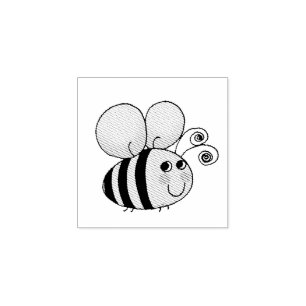 Carimbo De Borracha o mel bonito bumble a abelha