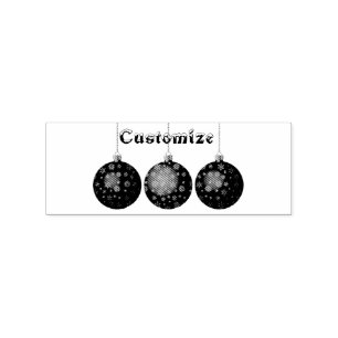 Carimbo De Borracha O Ornamento Da Árvore Natal Escava O Trovão_Cove