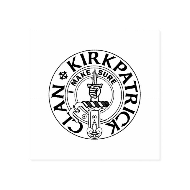 Carimbo De Borracha O Selo Perfeito CLAN KIRKPATRICK 2x2 (Impressão)