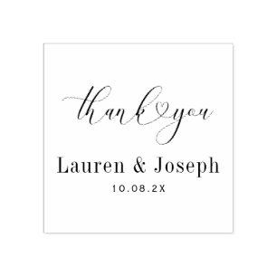 Carimbo De Borracha obrigado de casamento