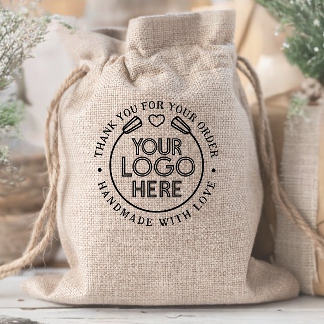 Carimbo De Borracha Obrigado! | Logotipo para empresas artesanais com  (Criador carregado)