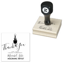 Obrigado Macrame Hanging Plant Business