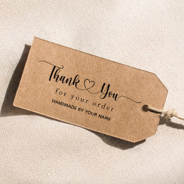 Carimbo De Borracha Obrigado pelo seu pedido com Cartaz de Borracha