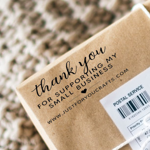 Carimbo De Borracha Obrigado Por Apoiar O Site Da Minha Pequena Empres