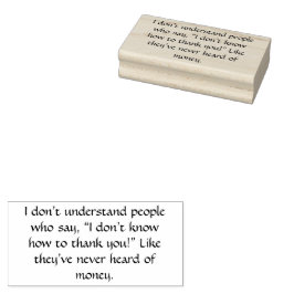 Carimbo De Borracha obrigado seu texto engraçado