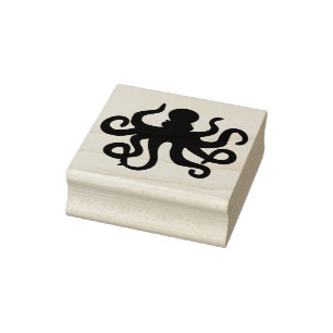 Carimbo De Borracha Octopus