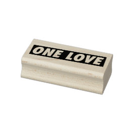 Carimbo De Borracha One Love - reggae Roots Jah Rastafari Stamp