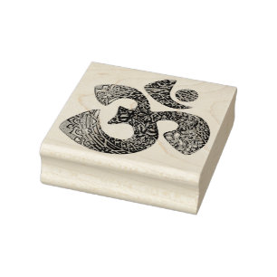 Carimbo De Borracha Ornamento de OM + seu backgr. & ideias