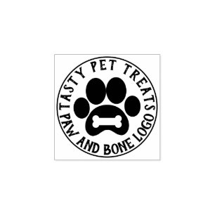 Carimbo De Borracha Ossos de Pata Cachorro Gato Pet shop Petiscos Comi