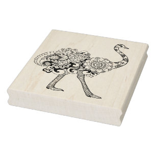 Carimbo De Borracha Ostrich inspirado