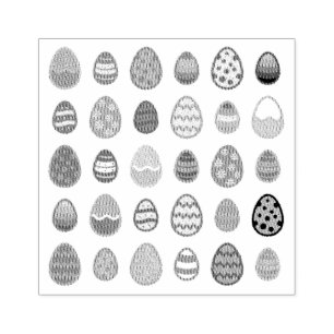 Carimbo De Borracha Ovos de Páscoa Decorados