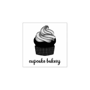 Carimbo De Borracha Padaria Creme de Cupcake