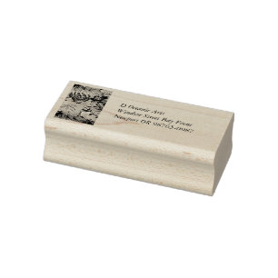 Carimbo De Borracha Padrão de Flor Tropical em Cores Suaves