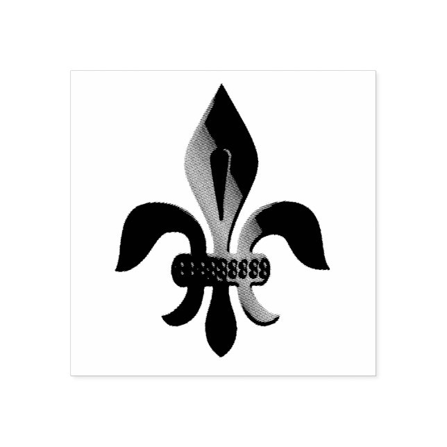Carimbo De Borracha Padrão Fleur-de-lis (Impressão)