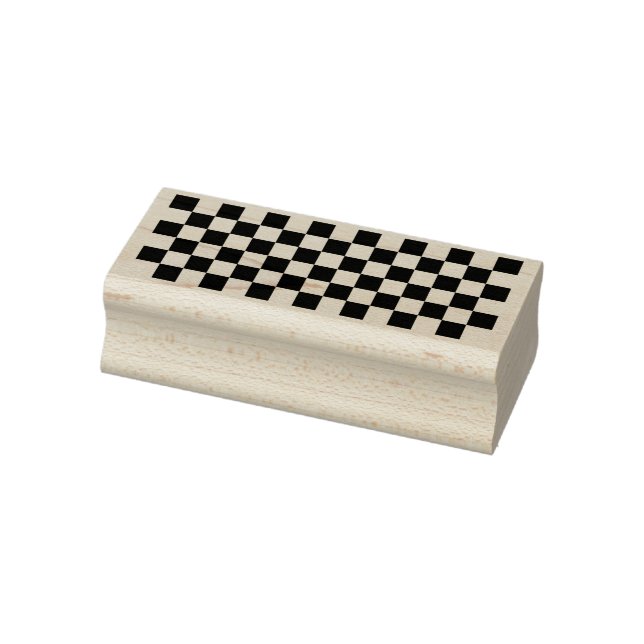 Carimbo De Borracha Padrão Xadrez (Carimbo)