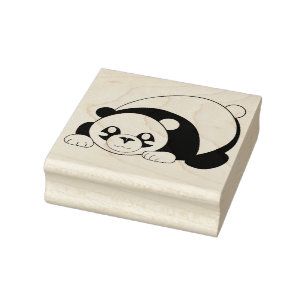 Carimbo De Borracha Panda Bear