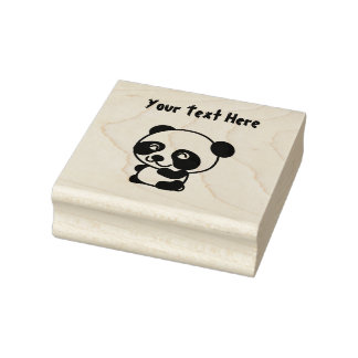 Carimbo De Borracha Panda de Bebê