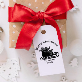 Carimbo De Borracha Papais noeis, Reindeer No Nome Da Família Sleigh C