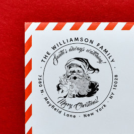 Carimbo De Borracha Papais noeis sempre assistindo | Endereço de devol