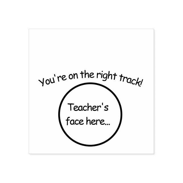 Carimbo de borracha para motivação estudantil. (Impressão)