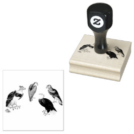 Carimbo De Borracha Parafogamento de Aves de Águia Mistas
