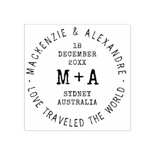 Carimbo De Borracha Passaporte Personalizado de Tema de Viagem de Casa