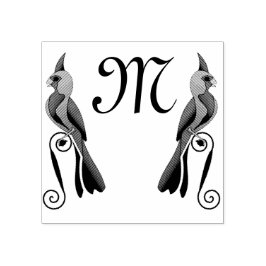 Carimbo De Borracha Pássaro Cardinal Bonito da Pirexia