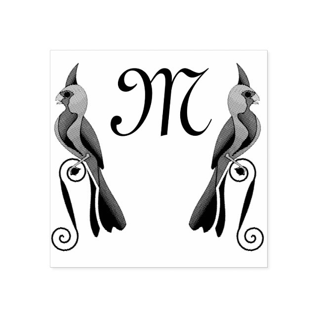 Carimbo De Borracha Pássaro Cardinal Bonito da Pirexia (Impressão)