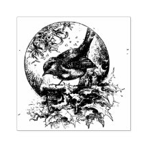 Pássaro Cinto Vitoriano com Holly - Natais vintage