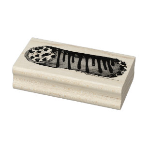 Carimbo De Borracha Pasteira de chocolate Chip Cannoli