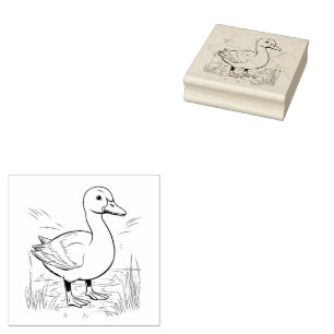 Carimbo De Borracha Pato