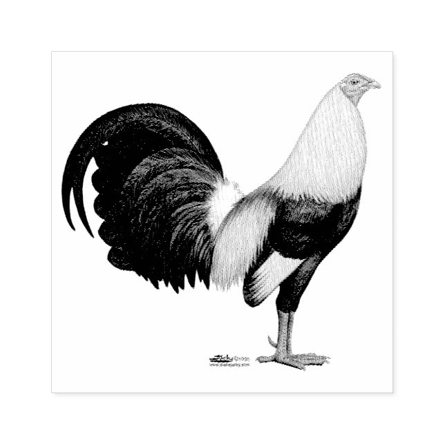 Carimbo De Borracha Pato De Cinza De Gamecock (Impressão)