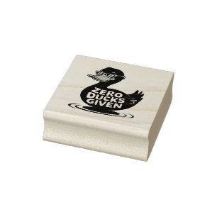 Carimbo De Borracha Patos Zero Dado - Design Legal Engraçado