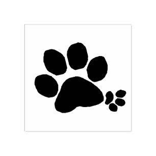Carimbo De Borracha - Pawprint Polidactil 2