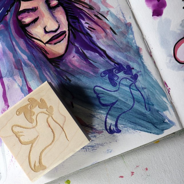 Carimbo De Borracha Paz na Terra Dove da Esperança (Criador carregado)