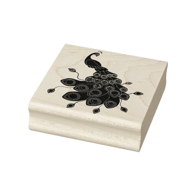 Carimbo De Borracha Peacock (Carimbo)