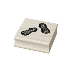 Carimbo De Borracha Peanuts de Ballpark torrados Loucos de Comida de l