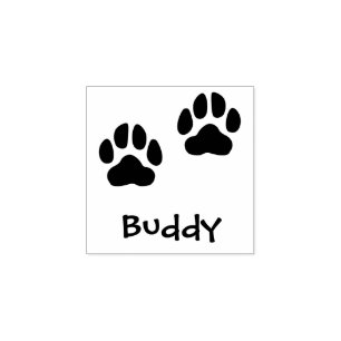 Carimbo De Borracha Peças e nomes Pet Signature Rubber Stamp Buddy