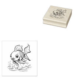 Carimbo De Borracha Peixe
