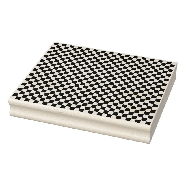 Carimbo De Borracha Pequeno Padrão de Xadrez (Carimbo)