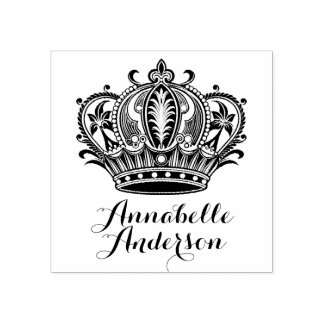 Carimbo De Borracha Personalização da Coroa da Rainha
