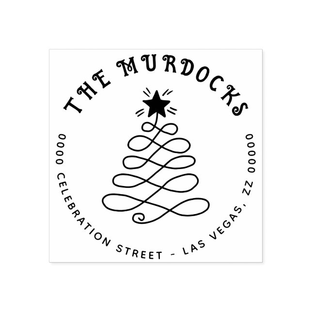 Carimbo De Borracha Personalização de Autoimpressão de Endereço de Ret (Impressão)