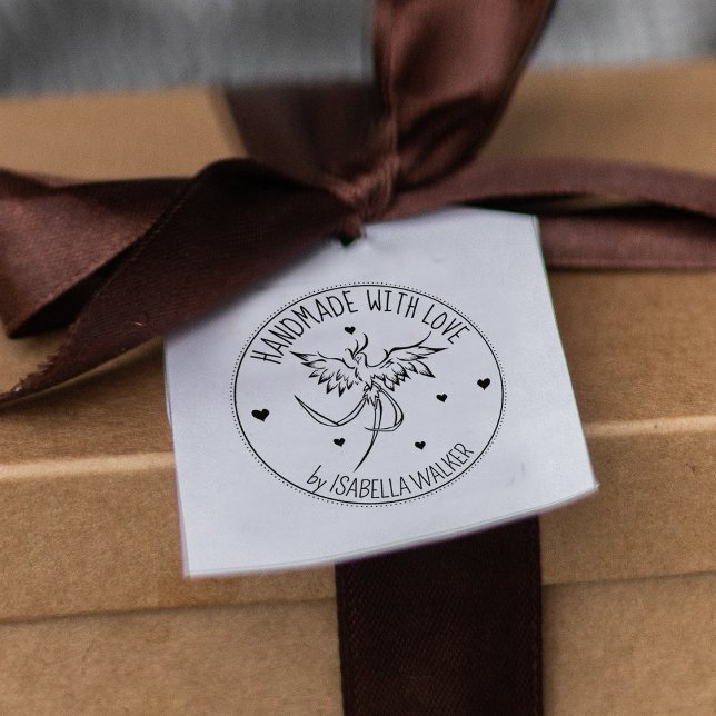 Carimbo De Borracha Personalização de Phoenix moderna feita de mão com (Criador carregado)