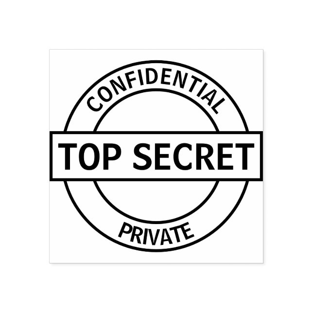 Carimbo De Borracha Personalização Secreta Superior (Impressão)