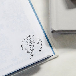 Carimbo De Borracha Personalizado Da Biblioteca De, Livro De Lily Botâ